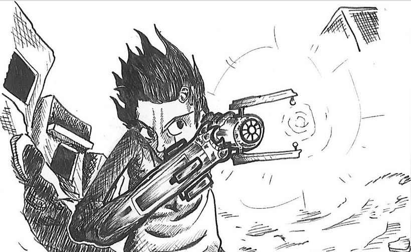 este es Gendo, el cyborg 14