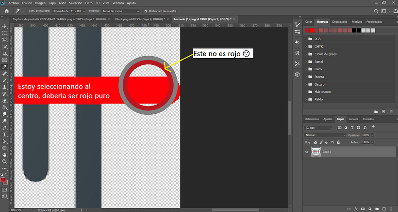 Configurar cuentagotas en Photoshop 1