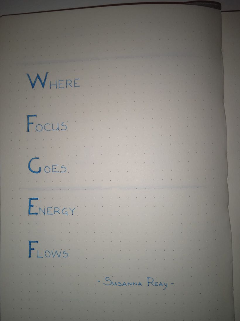 My Intention in doing Bullet Journal! 1