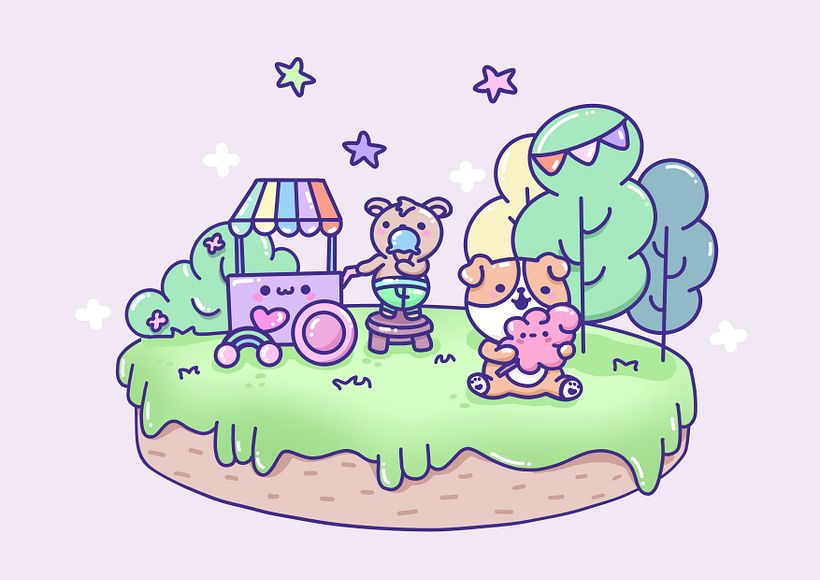 My project for course: Designing Kawaii Worlds: Spread Joy Through Illustration 1