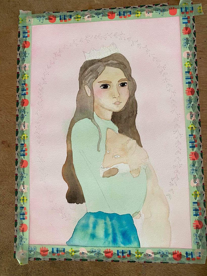 Mon projet du cours :  Illustration de contes de fées à l'aquarelle 7
