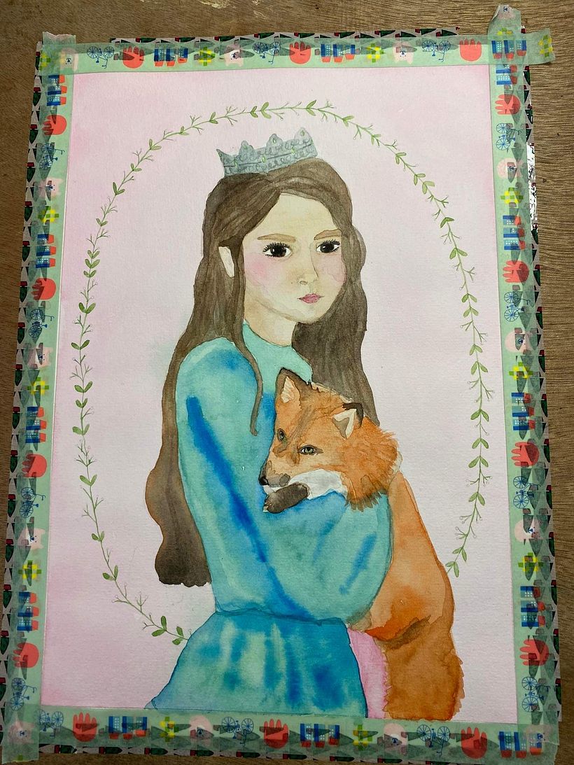 Mon projet du cours :  Illustration de contes de fées à l'aquarelle 9