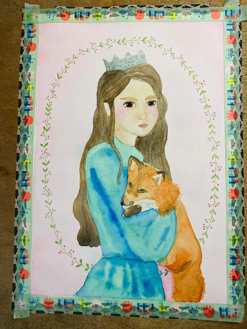 Mon projet du cours :  Illustration de contes de fées à l'aquarelle 10