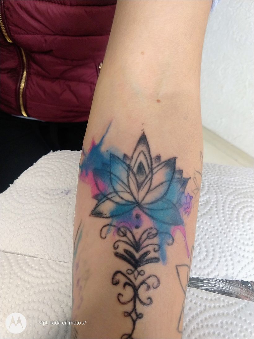 Mi proyecto del curso: Técnicas de tatuaje estilo acuarela: arte sobre piel 2