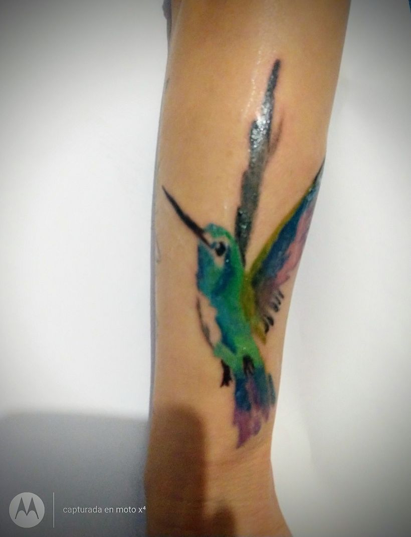 Mi proyecto del curso: Técnicas de tatuaje estilo acuarela: arte sobre piel 3