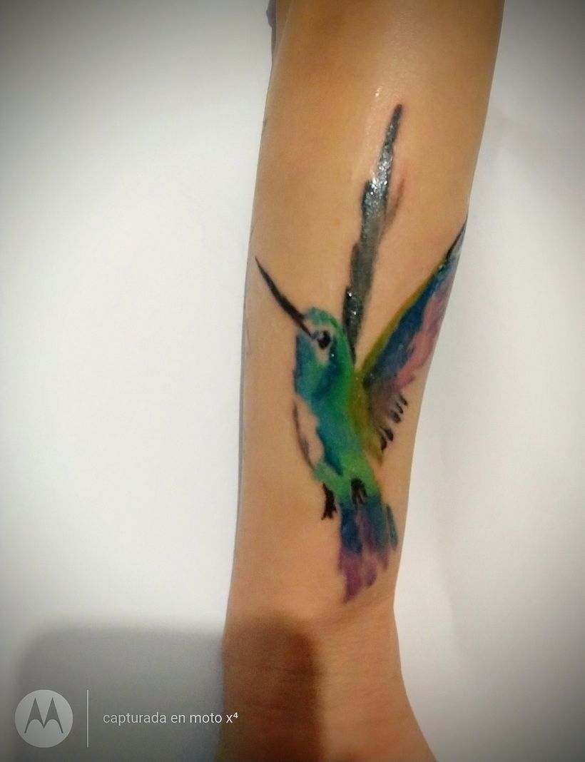 Mi proyecto del curso: Técnicas de tatuaje estilo acuarela: arte sobre piel 4