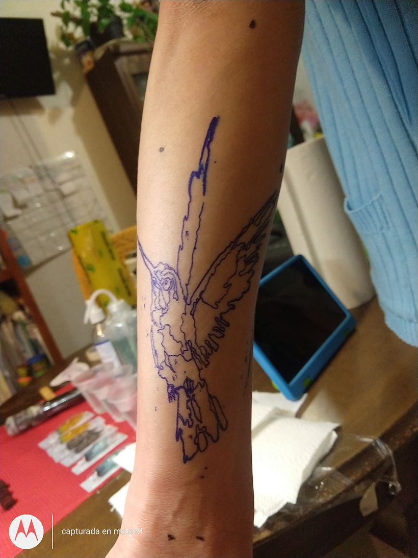 Mi proyecto del curso: Técnicas de tatuaje estilo acuarela: arte sobre piel 5