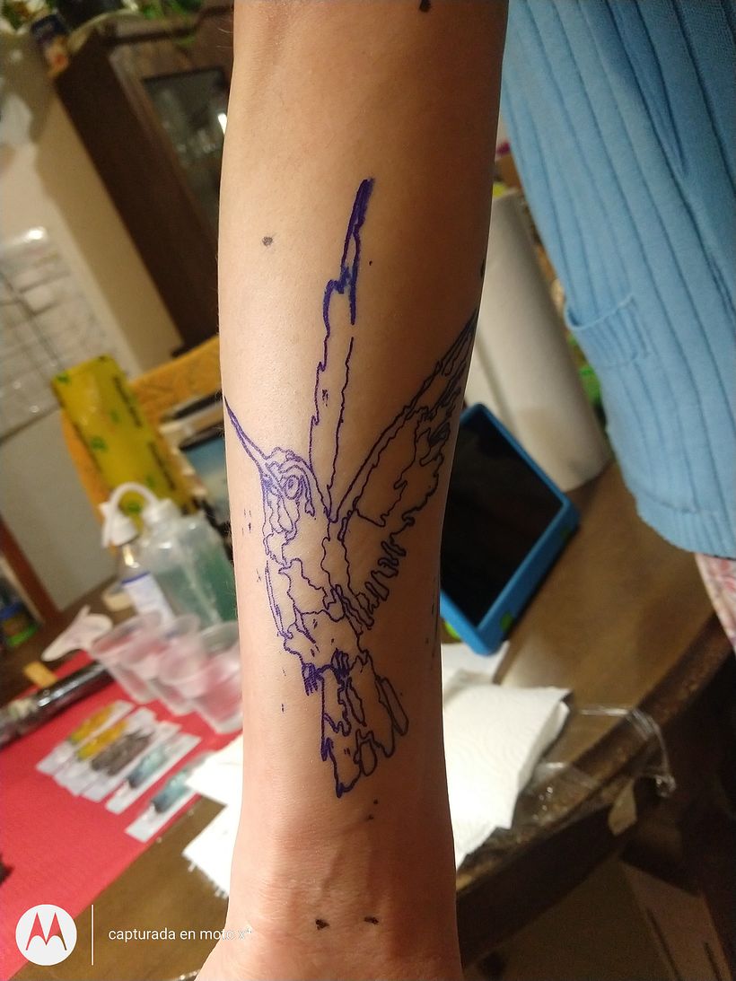 Mi proyecto del curso: Técnicas de tatuaje estilo acuarela: arte sobre piel 6