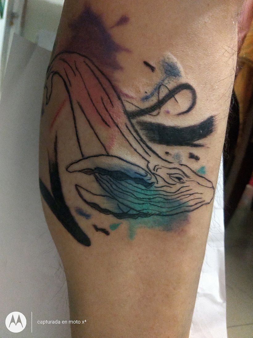 Mi proyecto del curso: Técnicas de tatuaje estilo acuarela: arte sobre piel 8