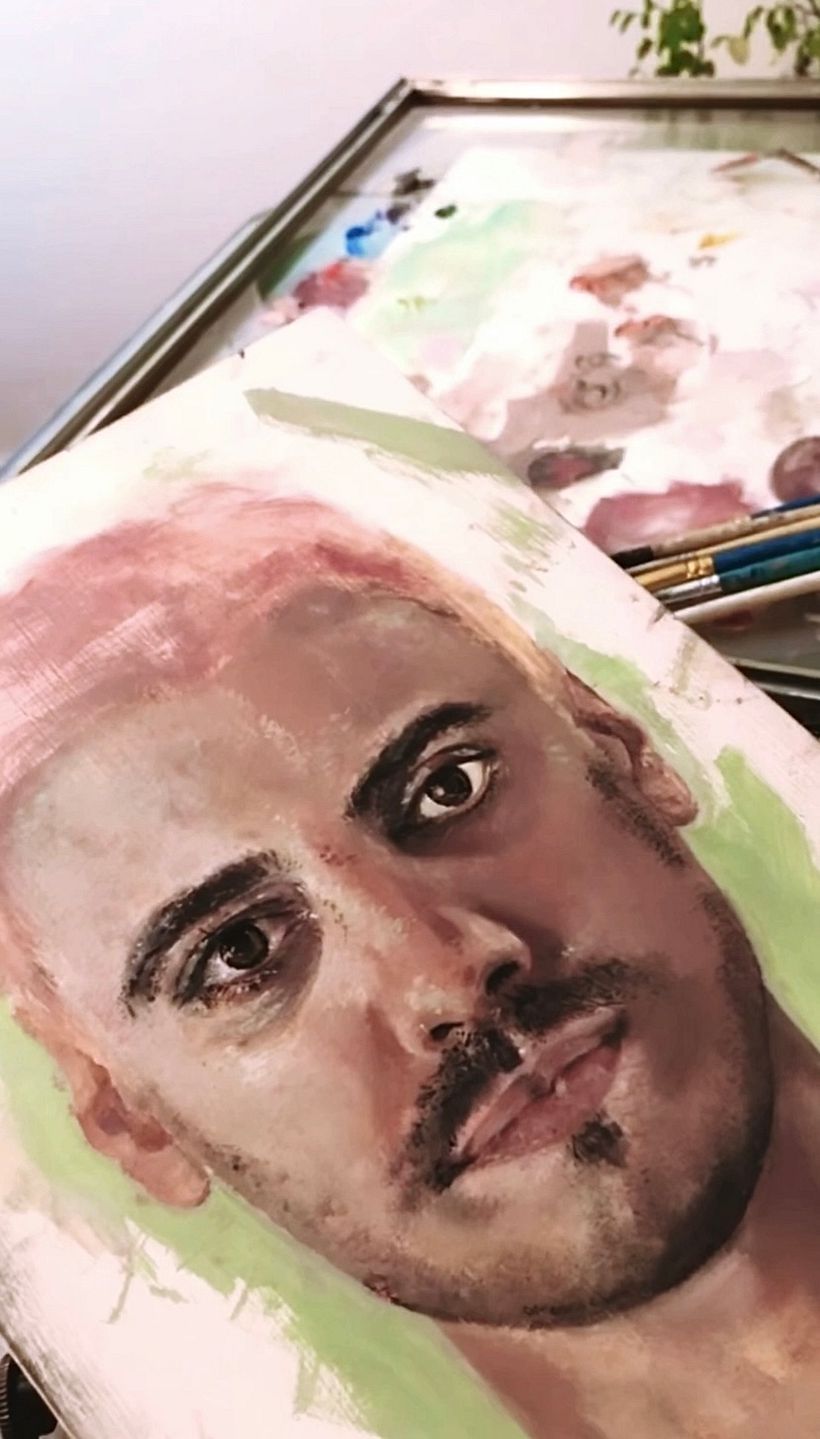 oil on panel