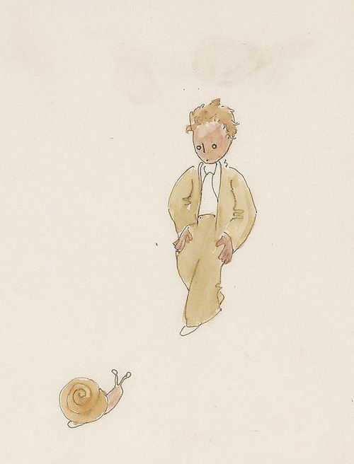 Originalillustration von Antoine de Saint-Exupéry.