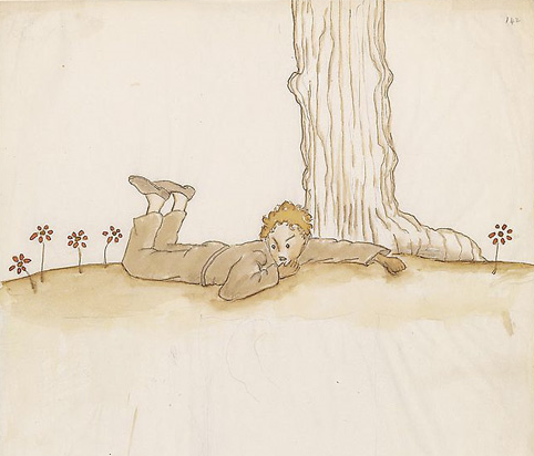 Originalillustration von Antoine de Saint-Exupéry.