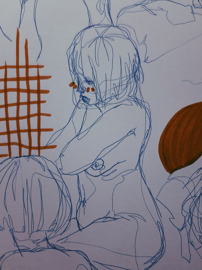 Life Model drawing 8