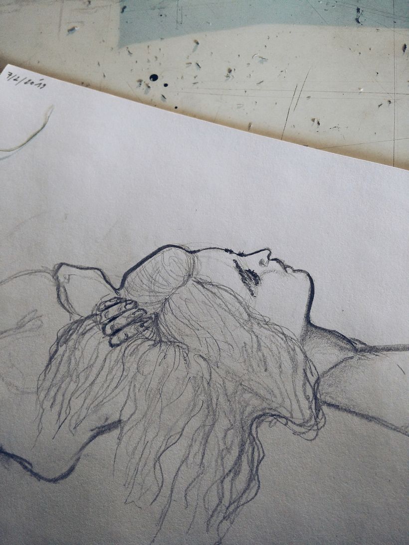 Life Model drawing 4