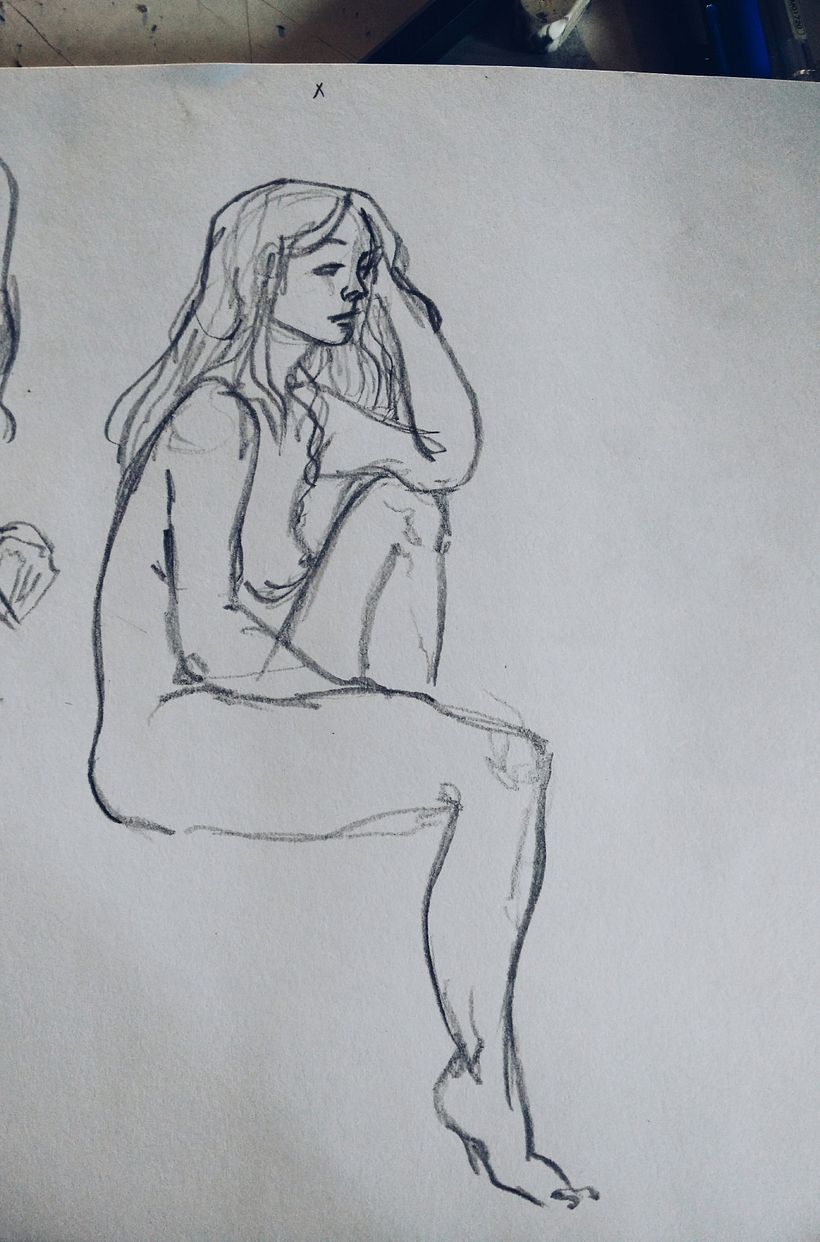 Life Model drawing 1