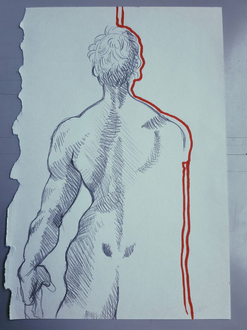 Life Model drawing 3