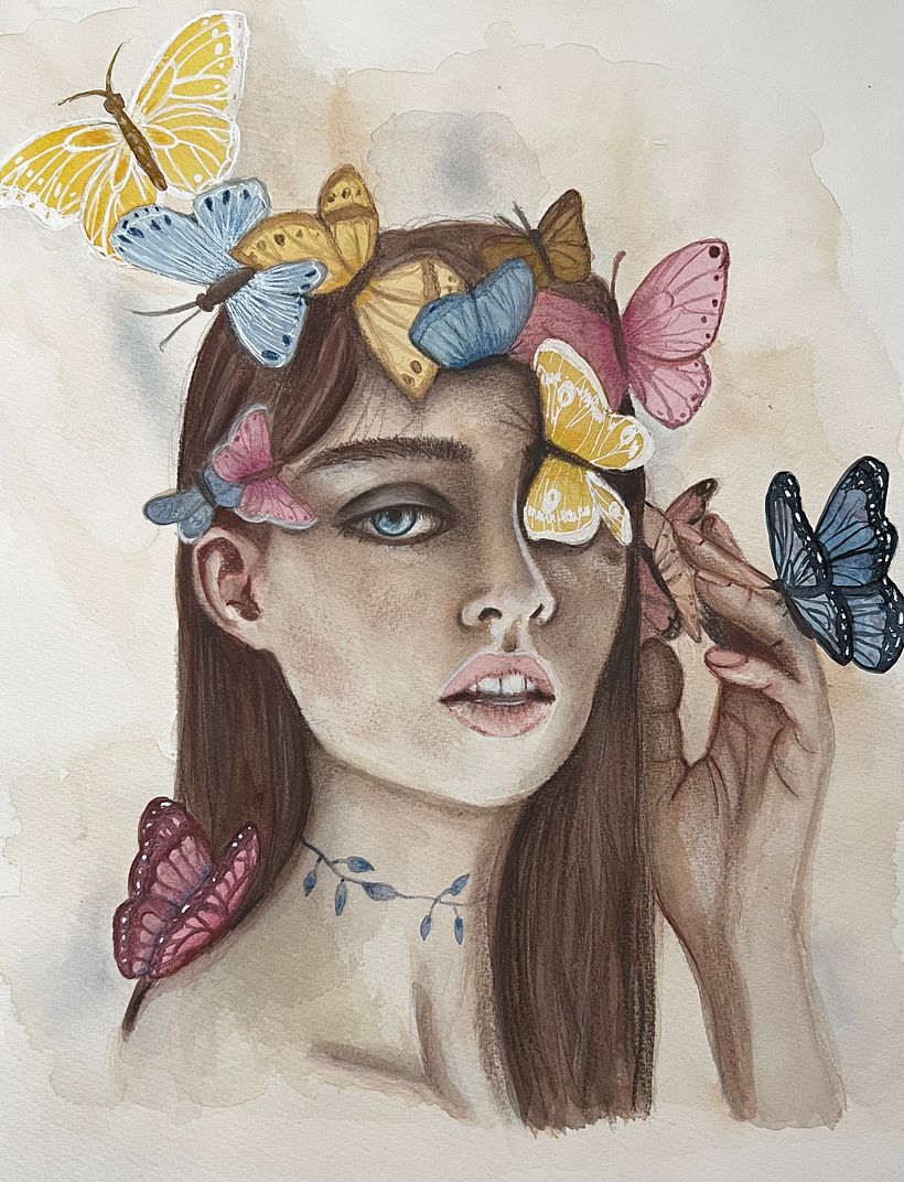 My project for course: Illustrated Portrait in Watercolor 1