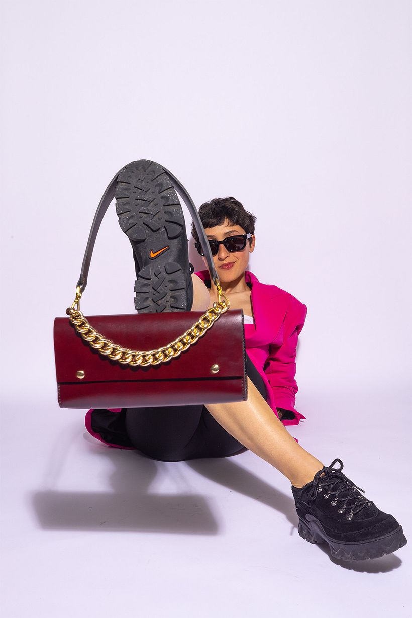 Le sac allumette en cuir  2