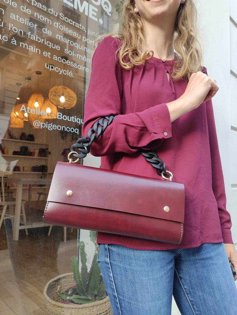 Le sac allumette en cuir  4