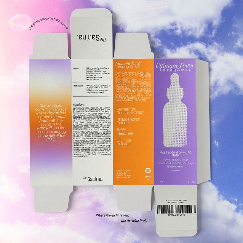 Ultimine power infusing serum, a base de reishi, hongo que ayuda a la limpieza y luminosidad del rostro