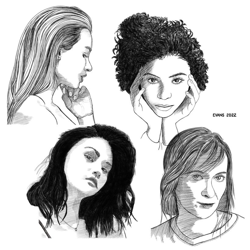 My project for course: Portrait Sketchbooking: Explore the Human Face 3