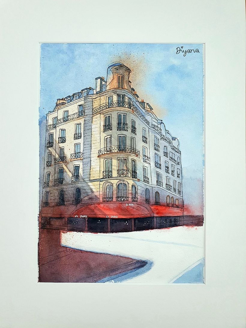 My project for course: Architectural Sketching with Watercolor and Ink 3