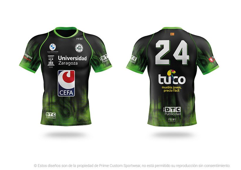 CDU RUGBY ZARAGOZA Diseño y fabricación de equipación.