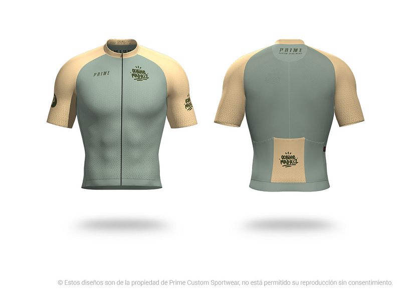 Diseño de equipación de ciclismo para verano.