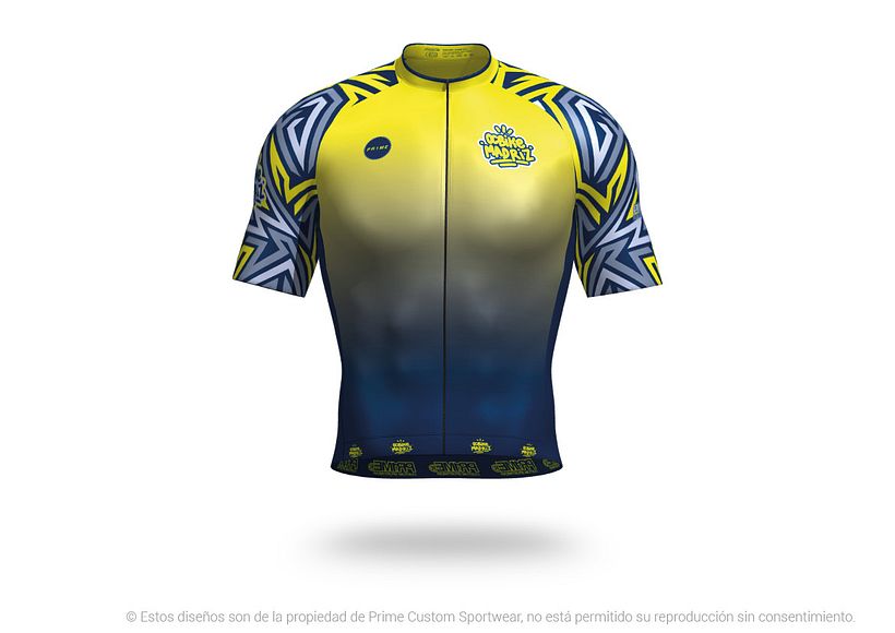 Diseño de equipación de ciclismo para verano.