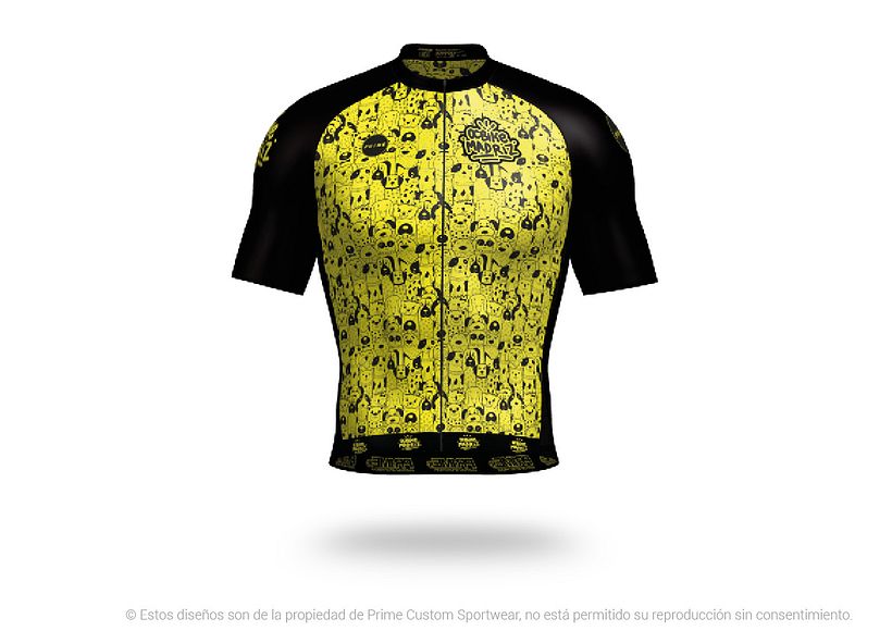 Diseño de equipación de ciclismo para verano.