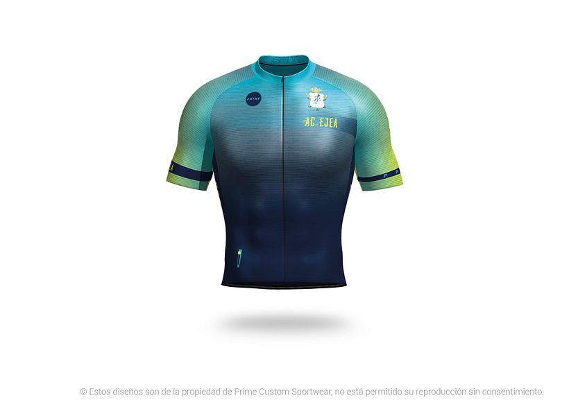 Diseño de equipación de ciclismo para verano.