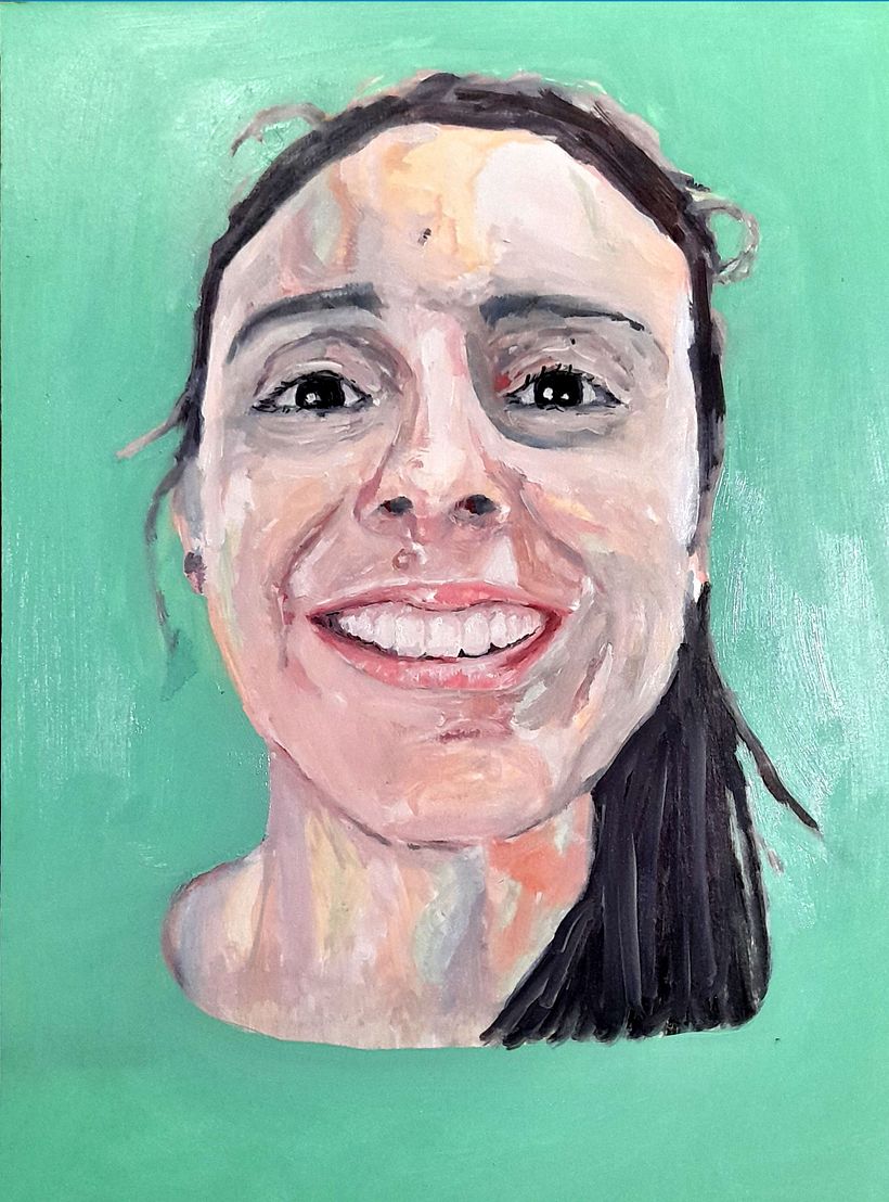 Mi proyecto del curso: Retrato expresivo al óleo: explora la técnica alla prima 1