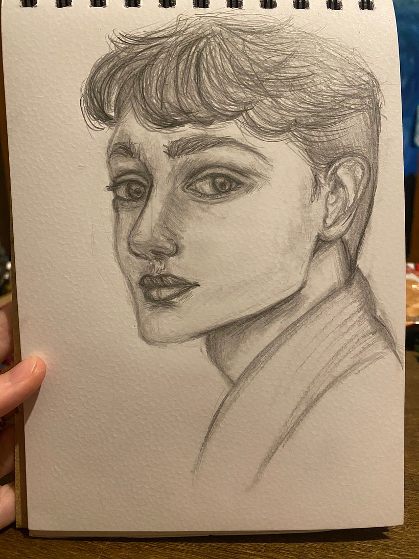 Mi proyecto del curso: Sketchbook de retrato: explora el rostro humano 12