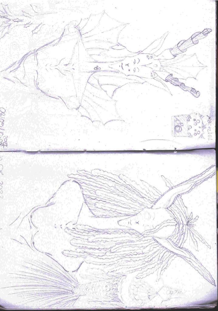 Mein Abschlussprojekt für den Kurs: Fantasy-Figuren zeichnen im Skizzenbuch 5