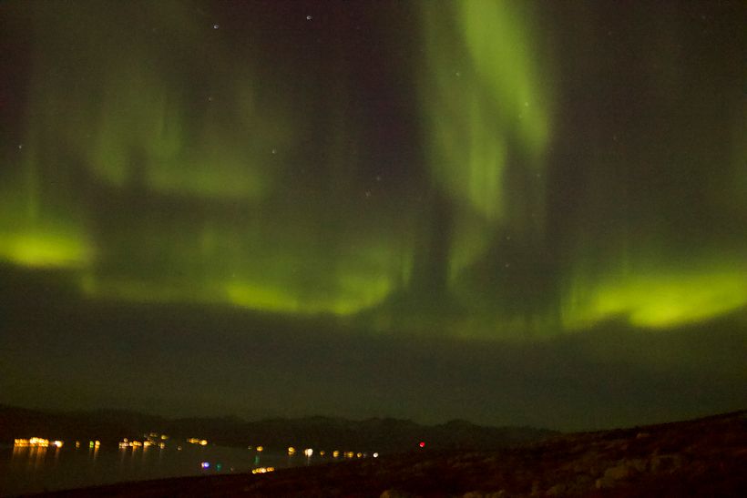 A tão sonhada aurora boreal apareceu e o resultado não poderia ser outro.