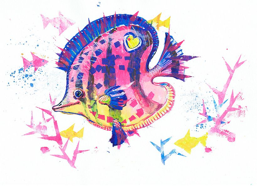 Mi proyecto del curso: Técnicas de ilustración creativa con gouache 3