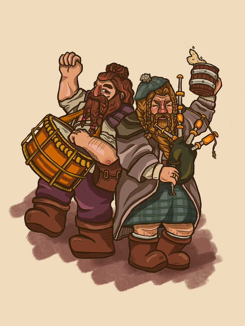 Happy lil dwarves. 3