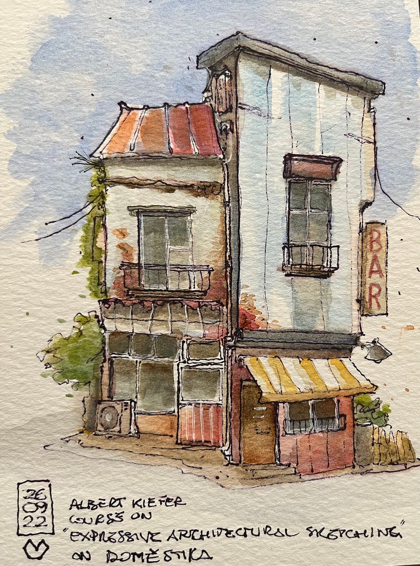 My project for course: Expressive Architectural Sketching with Colored Markers 1