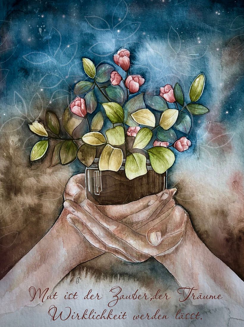 Mein Abschlussprojekt für den Kurs: Aquarelltechnik für traumhafte Illustrationen  1
