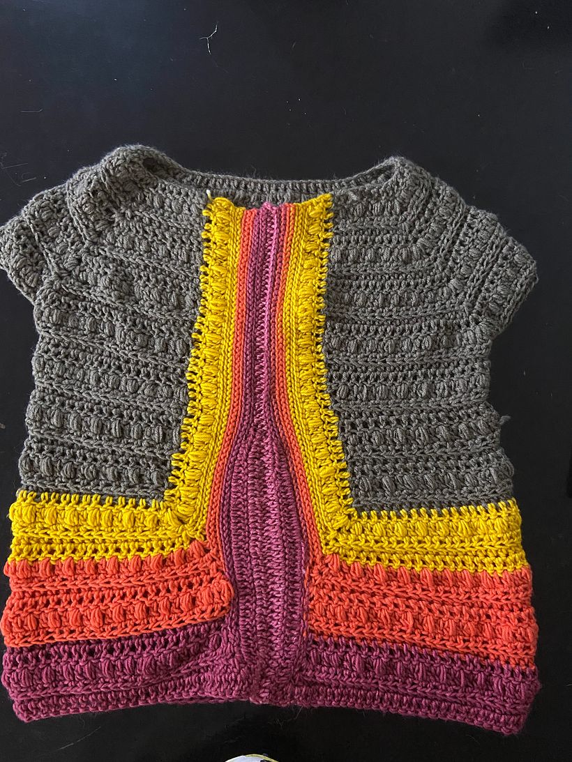 Mi proyecto del curso:  Top-down: prendas a crochet de una sola pieza 1