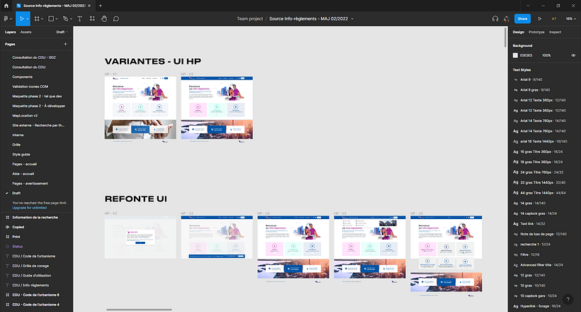 Prototype UI in Figma