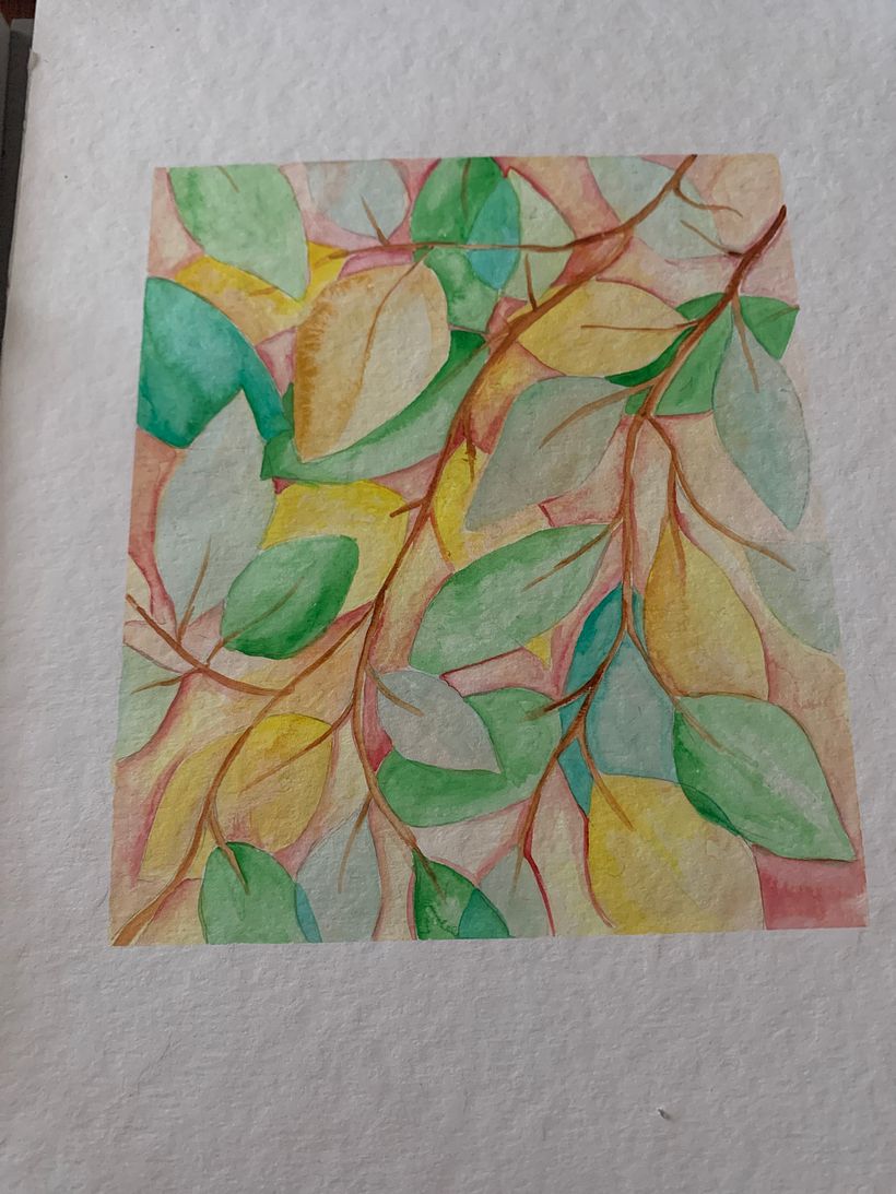 Il mio progetto del corso: Tecniche di acquerello in negativo per illustrazione botanica 1