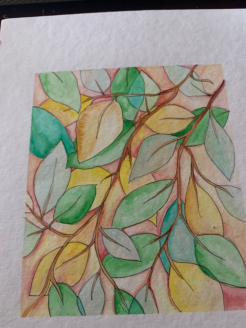 Il mio progetto del corso: Tecniche di acquerello in negativo per illustrazione botanica 2