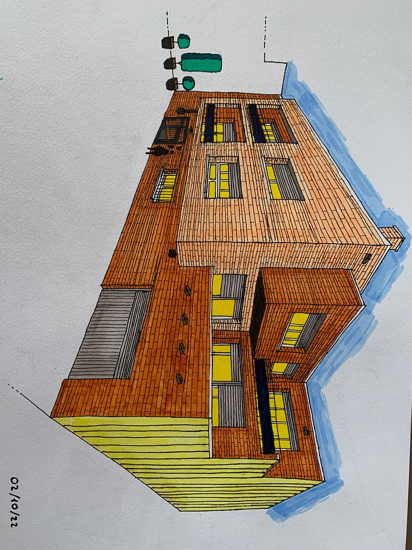 Mi proyecto del curso: Dibujo arquitectónico: de la imaginación a la conceptualización 3