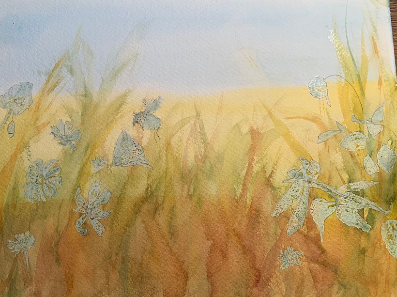 My project for course: Illustrating the Natural World with Watercolor and Charcoal 2