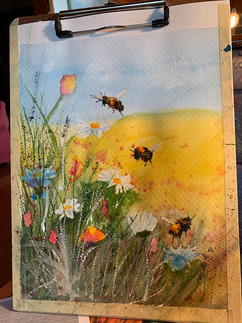 My project for course: Illustrating the Natural World with Watercolor and Charcoal 5