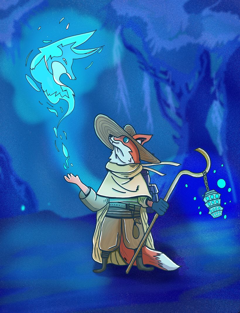 Mon projet du cours : Illustration d’animaux fantastiques sur Procreate 2