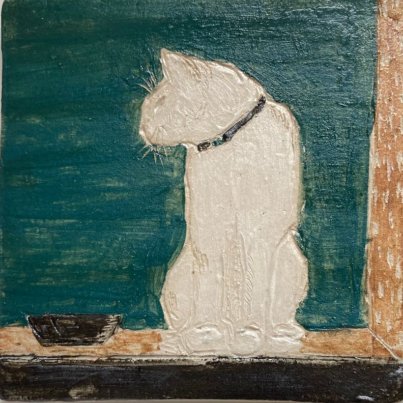 Engobe und Sgrafittotechnik