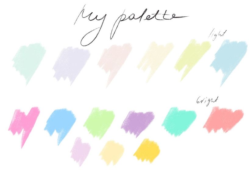 Prepared palette for picture