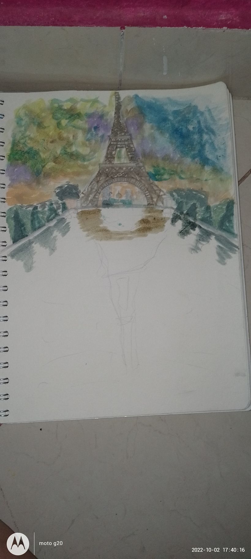 Mi proyecto del curso: Dibujo para principiantes nivel -1. Hola aqui mi video de mi cuaderno y mi proyecto final ( paso a paso ), falta completar algunas ideas, Gracias por todo :). 4